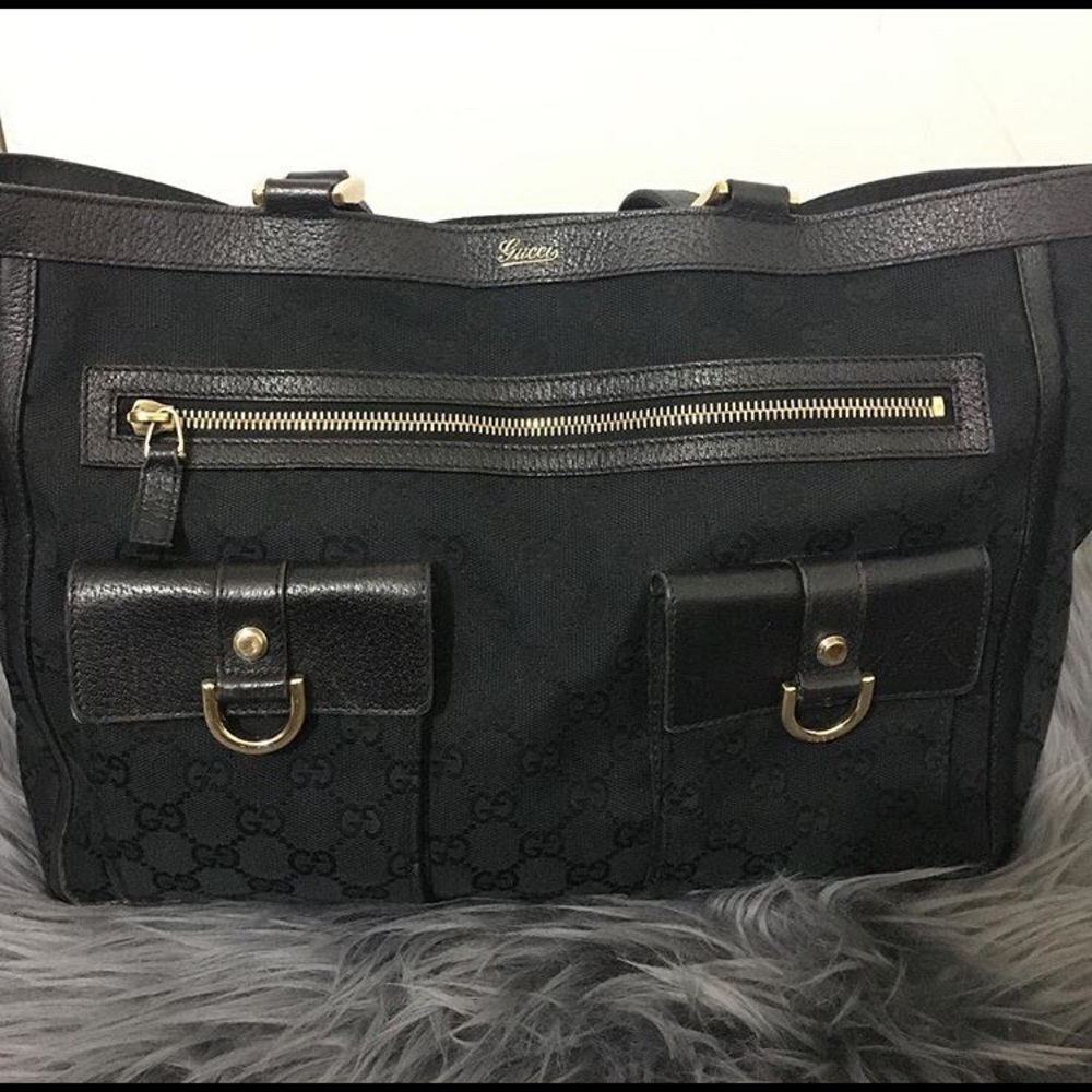 Authentic Gucci Black Abbey Tote